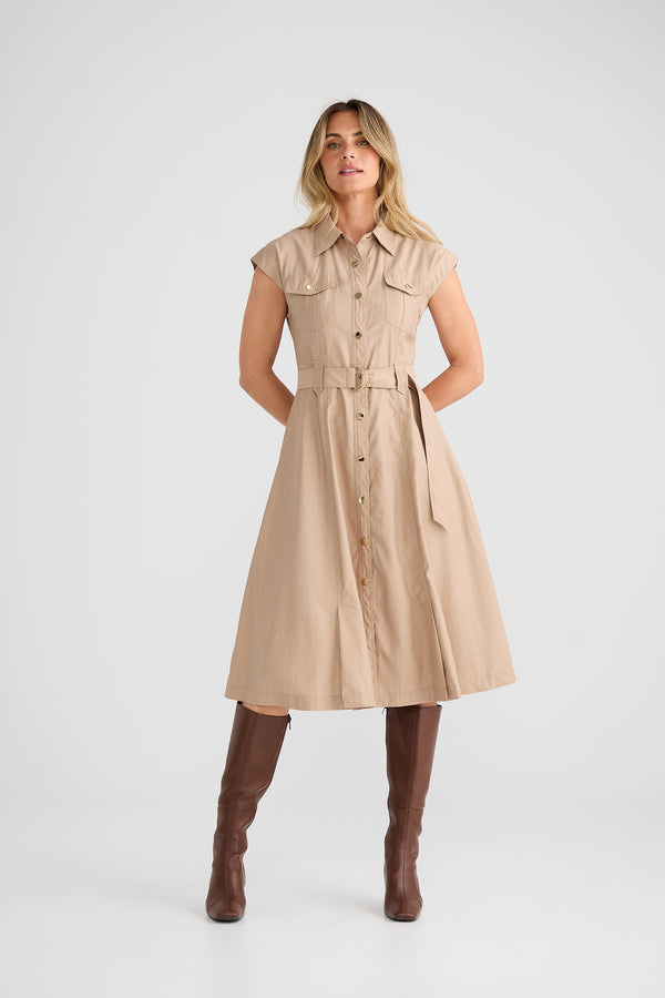 Mayfair Dress Taupe