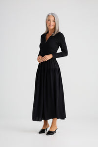 Juliette Long Sleeve Dress Black