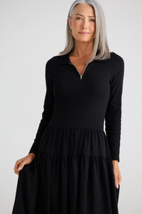 Juliette Long Sleeve Dress Black