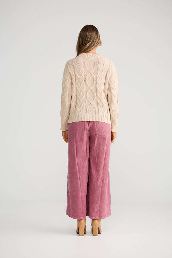 Betty Knit Cream Floral