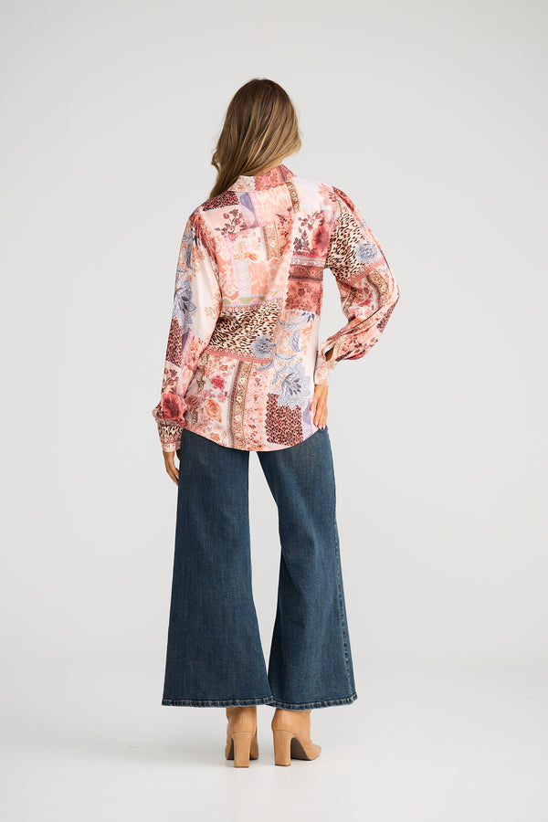Flower Child Shirt Patchwork