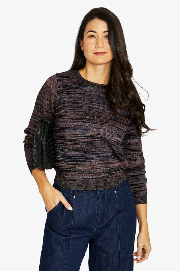 Shimmer Stripe Pullover