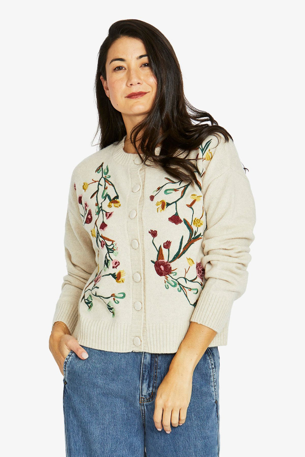 Embroidered Cardigan