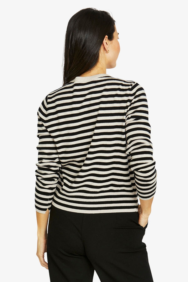 Mono Stripe Cardigan